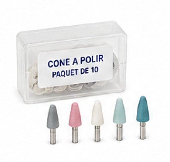 Cône à polir paquet 10