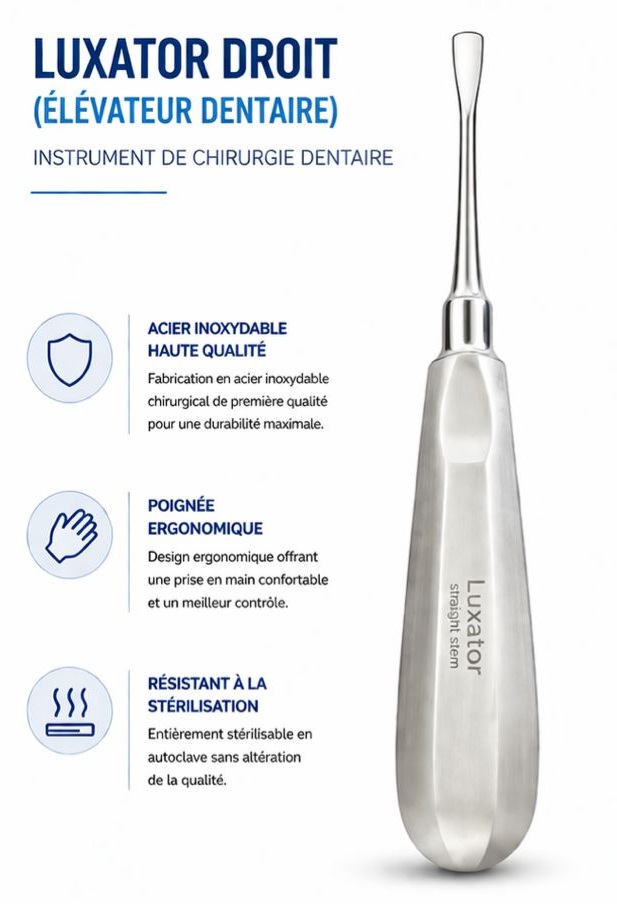Luxator droit (Straight Stem)